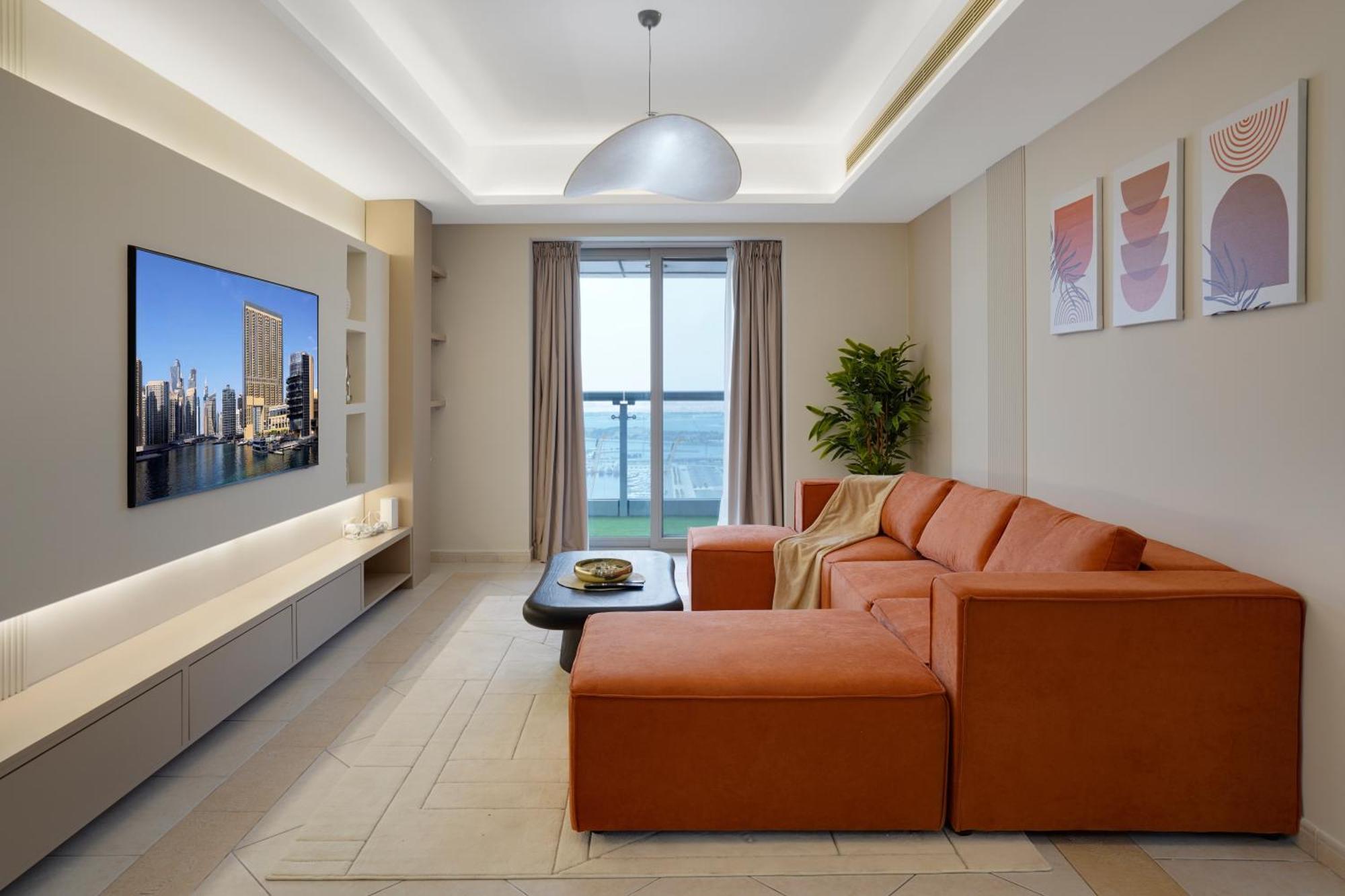 28- Cozy 2br In Marina - Ideal For Family And Long Apartment